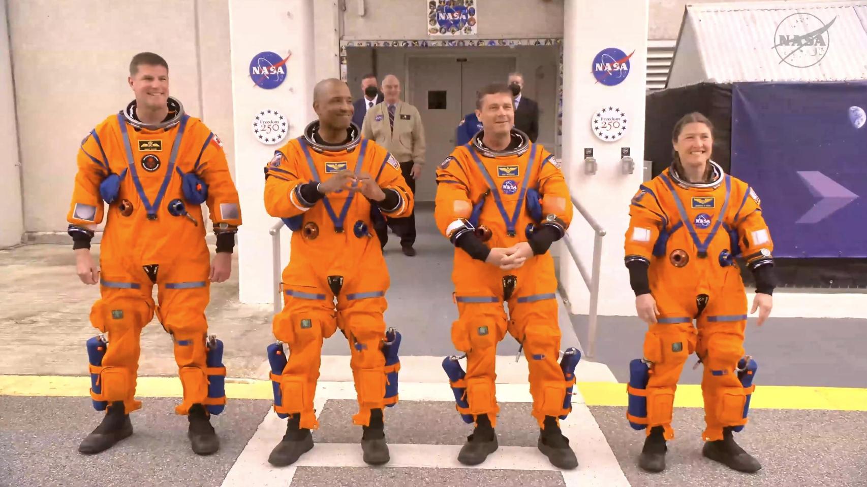 Los astronautas de Artemis II