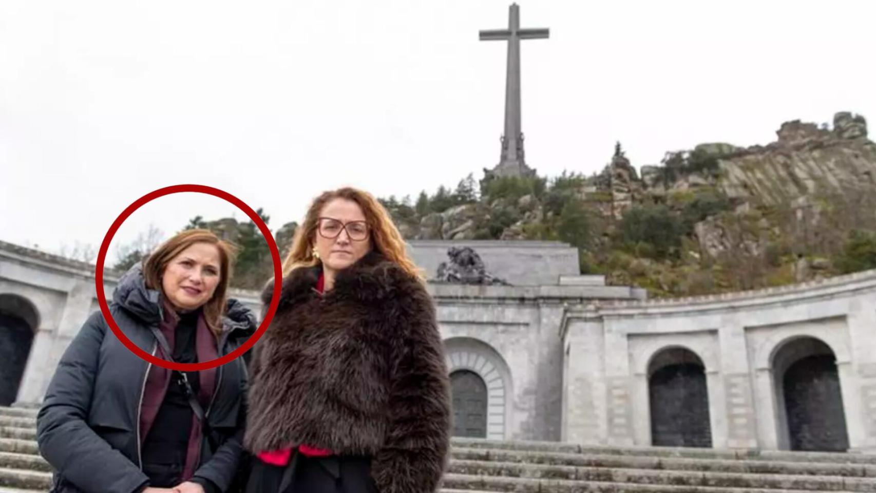 María Jesús San José visita el Valle de Cuelgamuros, donde quedan restos mortales de ciudadanos vascos inhumados.