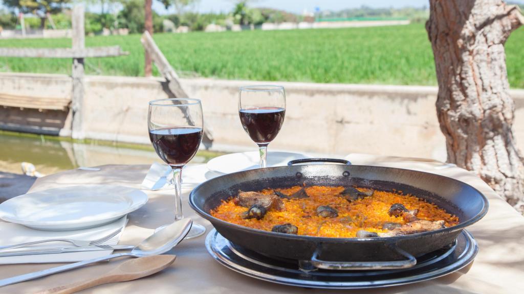 Un arroz en el restaurante Bon Aire de El Palmar (Valencia).
