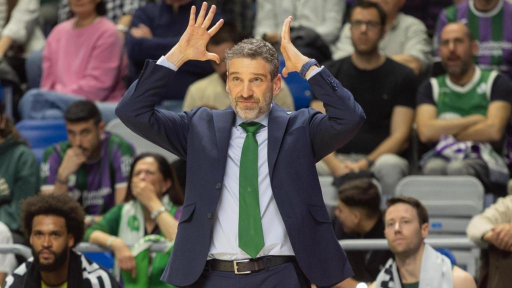Ibon Navarro en un momento del encuentro.