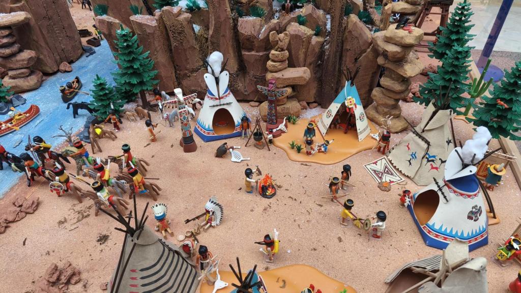 Diorama del lejano oeste.
