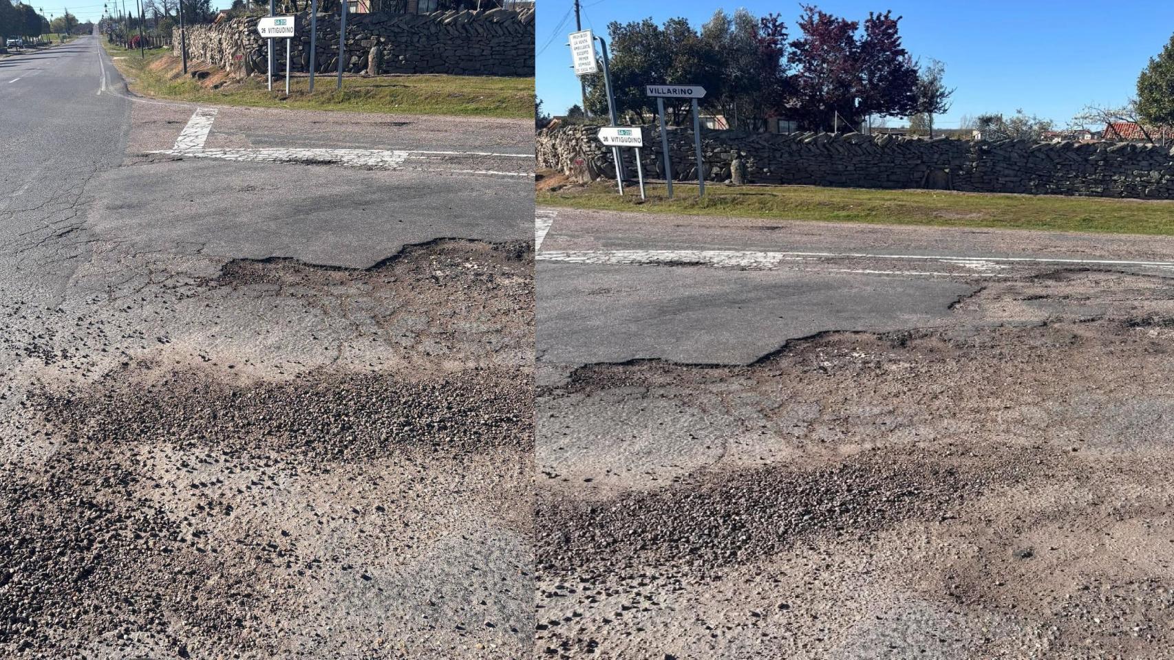 Una imagen de la carretera Trabanca en el municipio salmantino de Villarino de los Aires