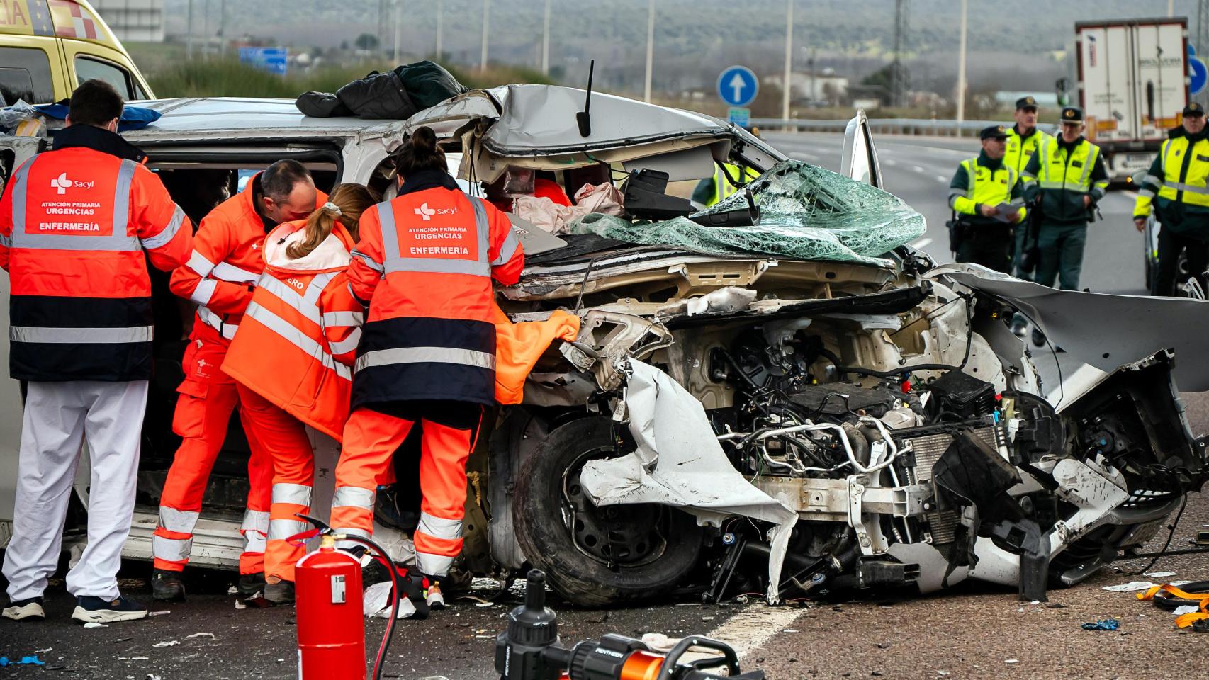 Un accidente de tráfico en la localidad salmantina de Ciudad Rodrigo