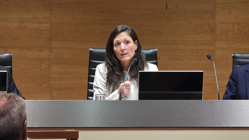 Itxaso Ariza durante su intervención.