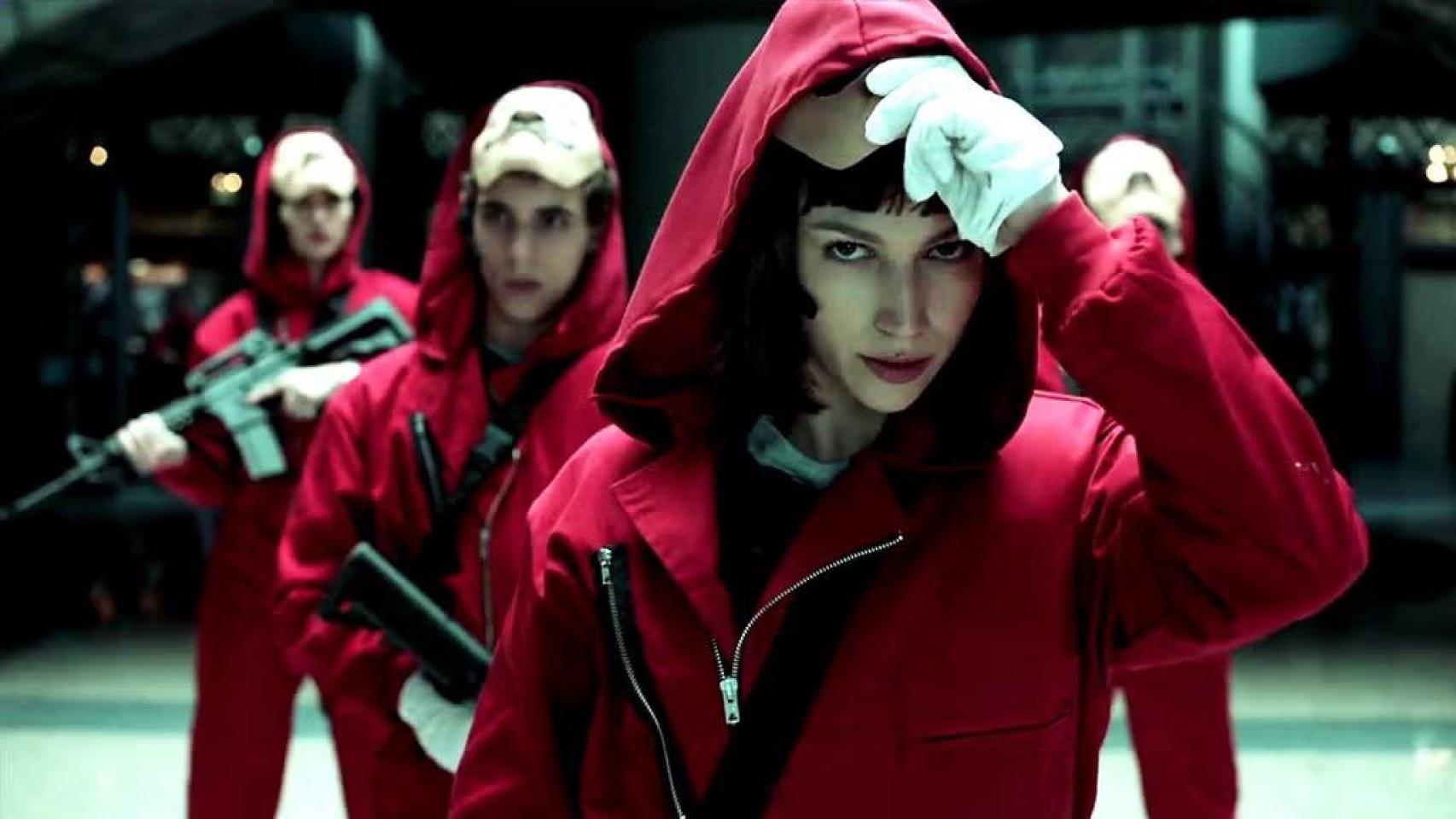 Imagen de 'La casa de papel', con Úrsula Corberó como Tokio a la cabeza.