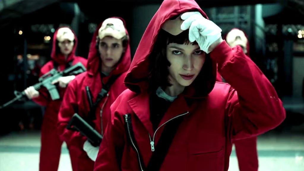 Imagen de 'La casa de papel', con Úrsula Corberó como Tokio a la cabeza.