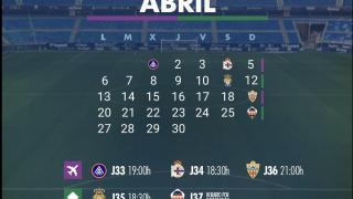 Calendario Málaga CF: llega los Pirineos y los Alpes juntos para los blanquiazules en el mes de abril