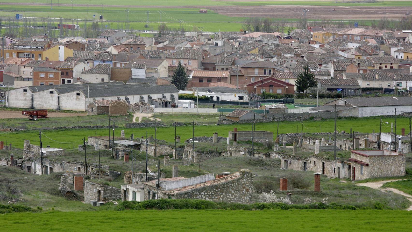 Barrio de Bodegas en Torquemada.