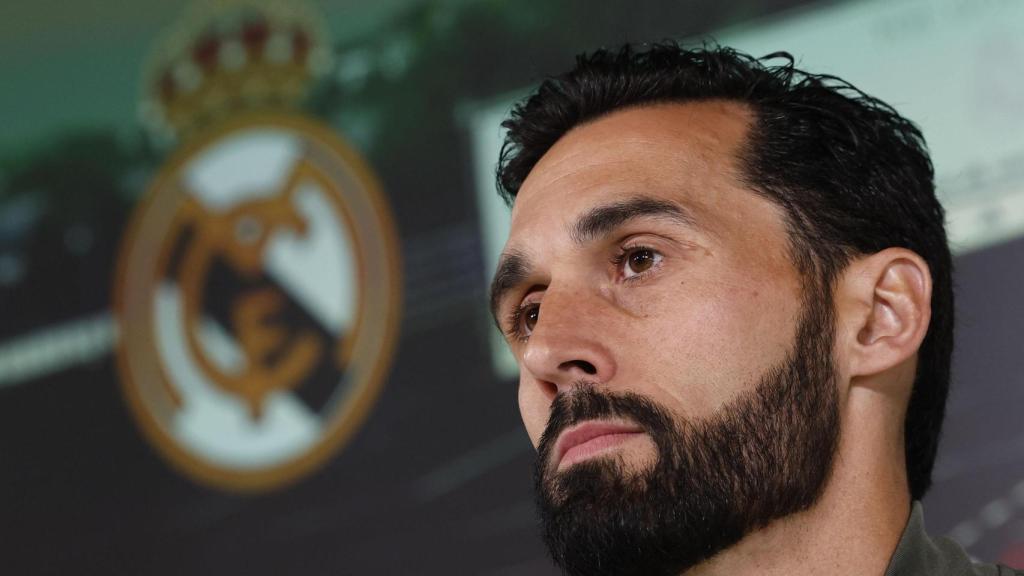 Arbeloa atiende a los medios en la rueda de prensa previa al partido ante el Mallorca.