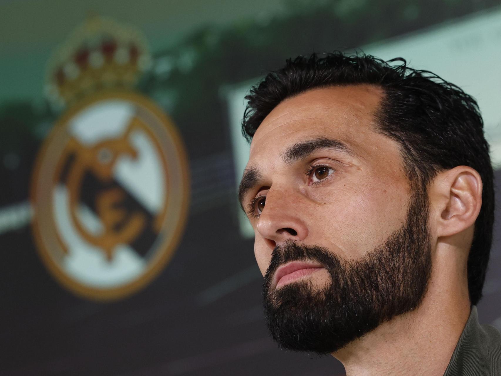 Arbeloa atiende a los medios en la rueda de prensa previa al partido ante el Mallorca.