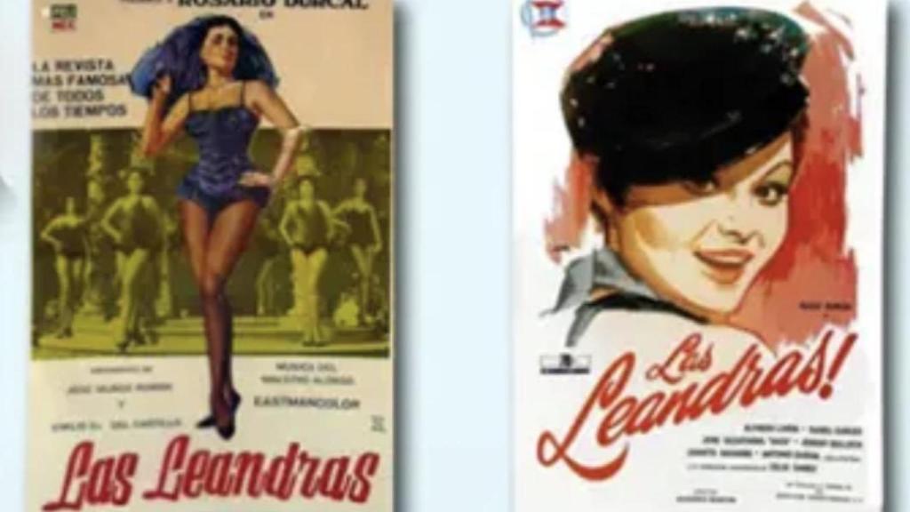 El cartel de las dos películas de 'Las Leandras'.
