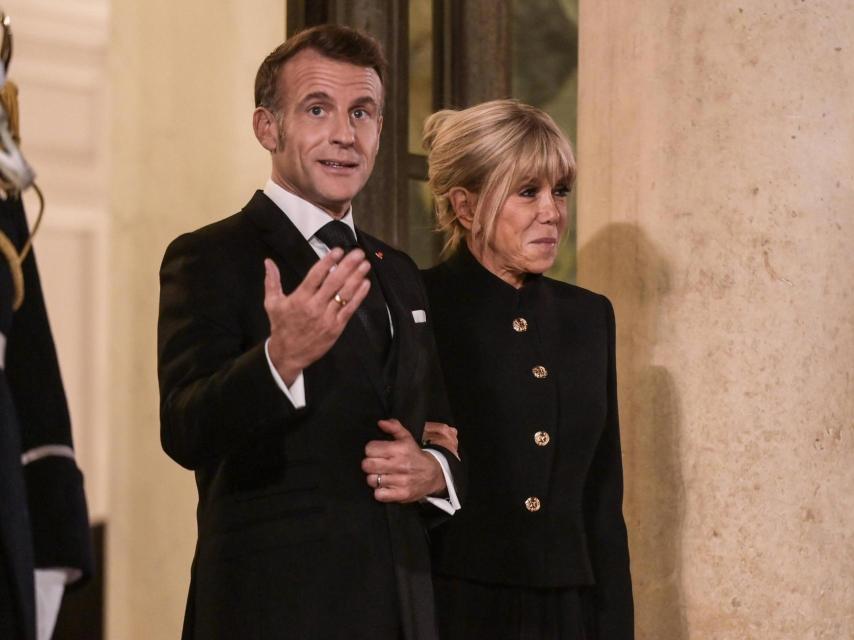Emmanuel y Brigitte Macron en una fotografía de archivo.