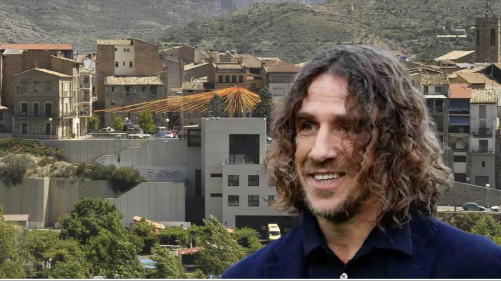 Montaje de La Pobla de Segur y Carles Puyol.