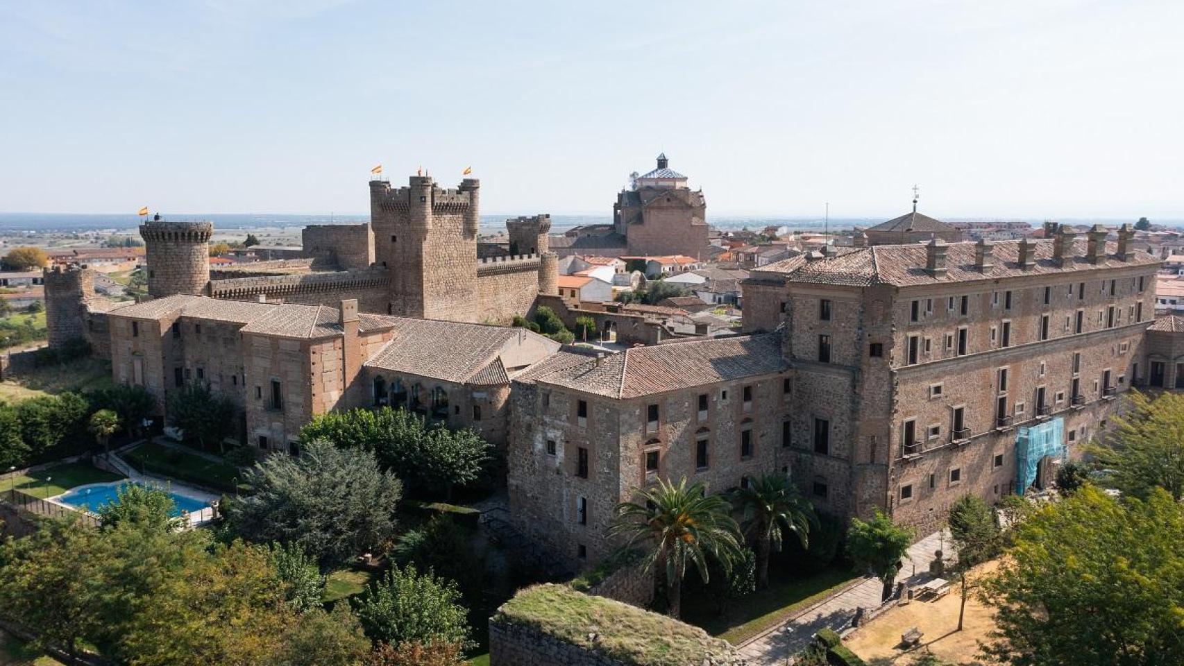 Vista aérea del Palacio Nuevo de Oropesa.