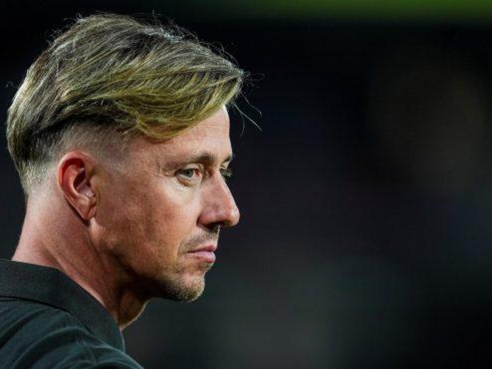 Guti, en la previa de un partido.
