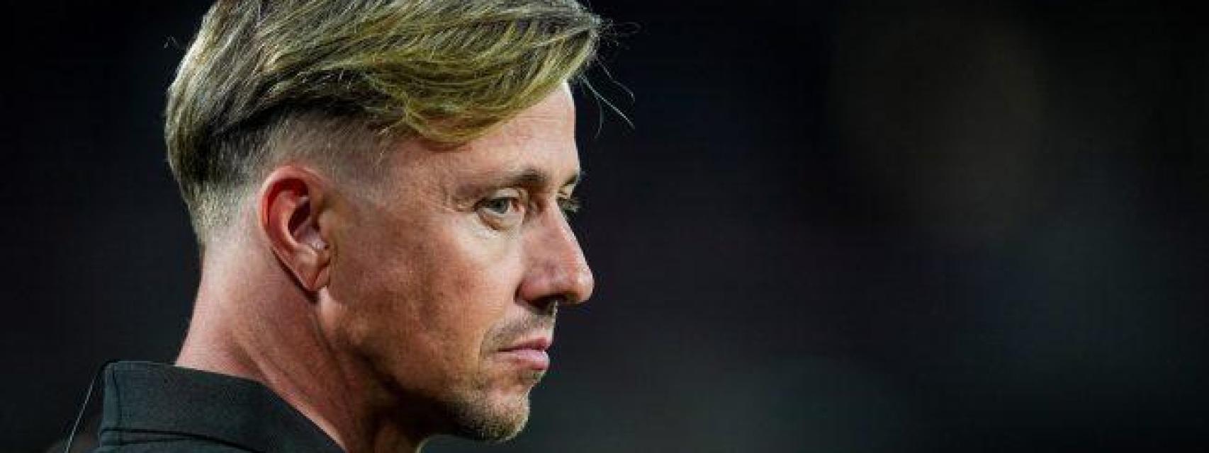 Guti, en la previa de un partido.