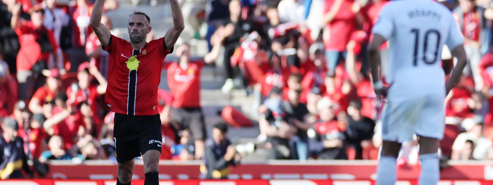 Muriqi celebra el gol de la victoria ante el Real Madrid.