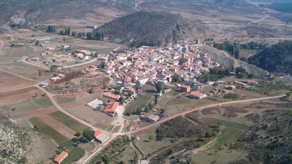 Vista aérea de Henarejos, en la provincia de Cuenca.