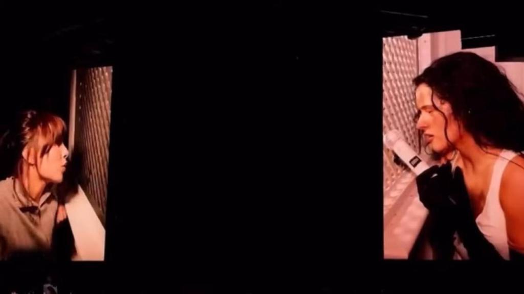 Captura del confesionario de Rosalía y Aitana en Madrid.