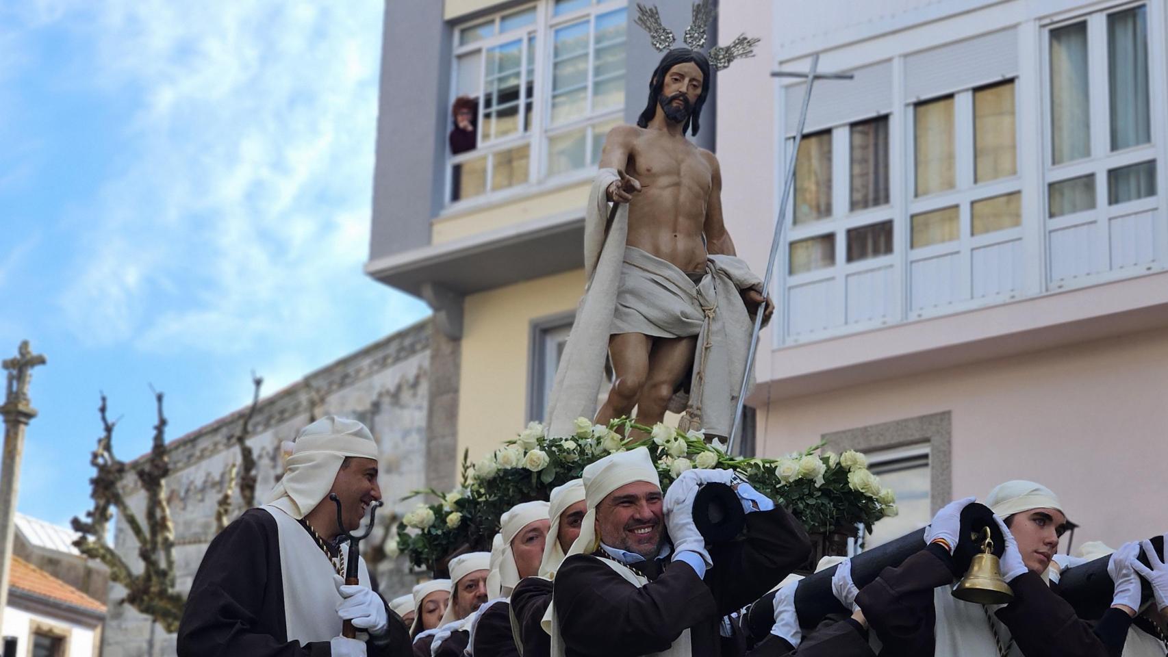 Procesión de Jesús Resucitado este Domingo de Resurrección en A Coruña.