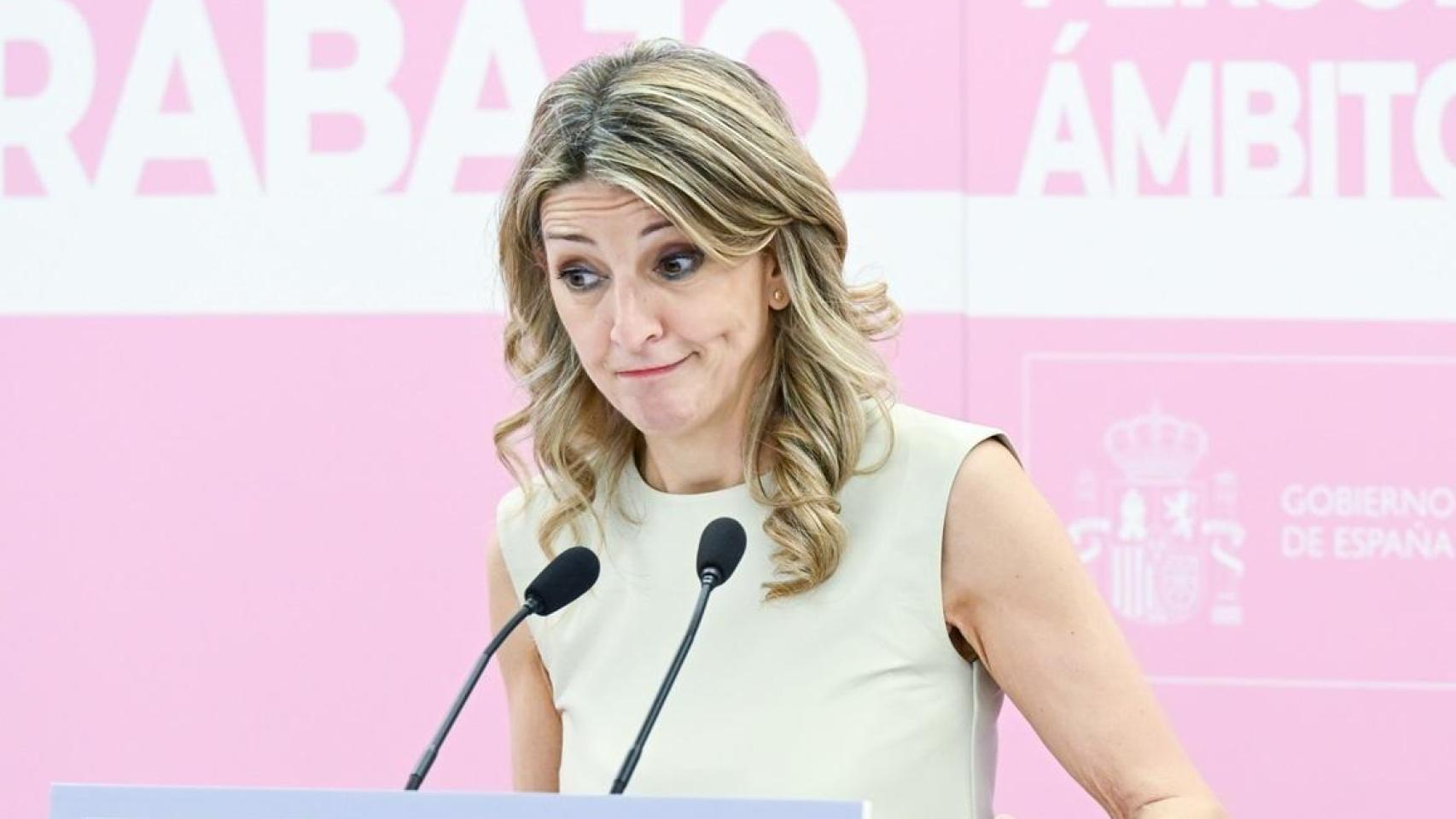 La vicepresidenta segunda y ministra de Trabajo y Economía Social, Yolanda Díaz.