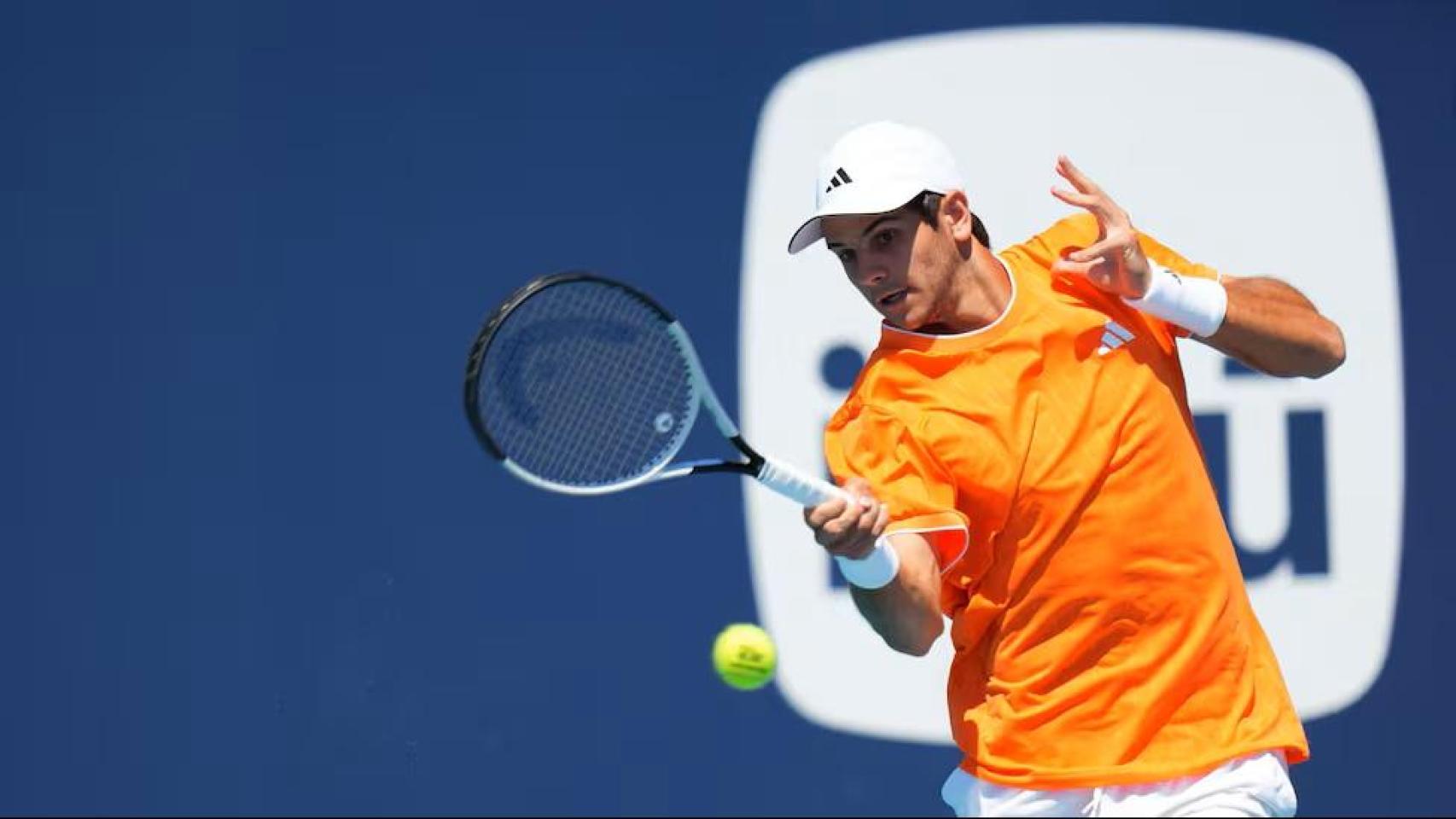 Rafa Jódar, en la final del ATP 250 de Marrakech.