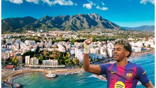 Montaje de Marbella y Lamine Yamal.
