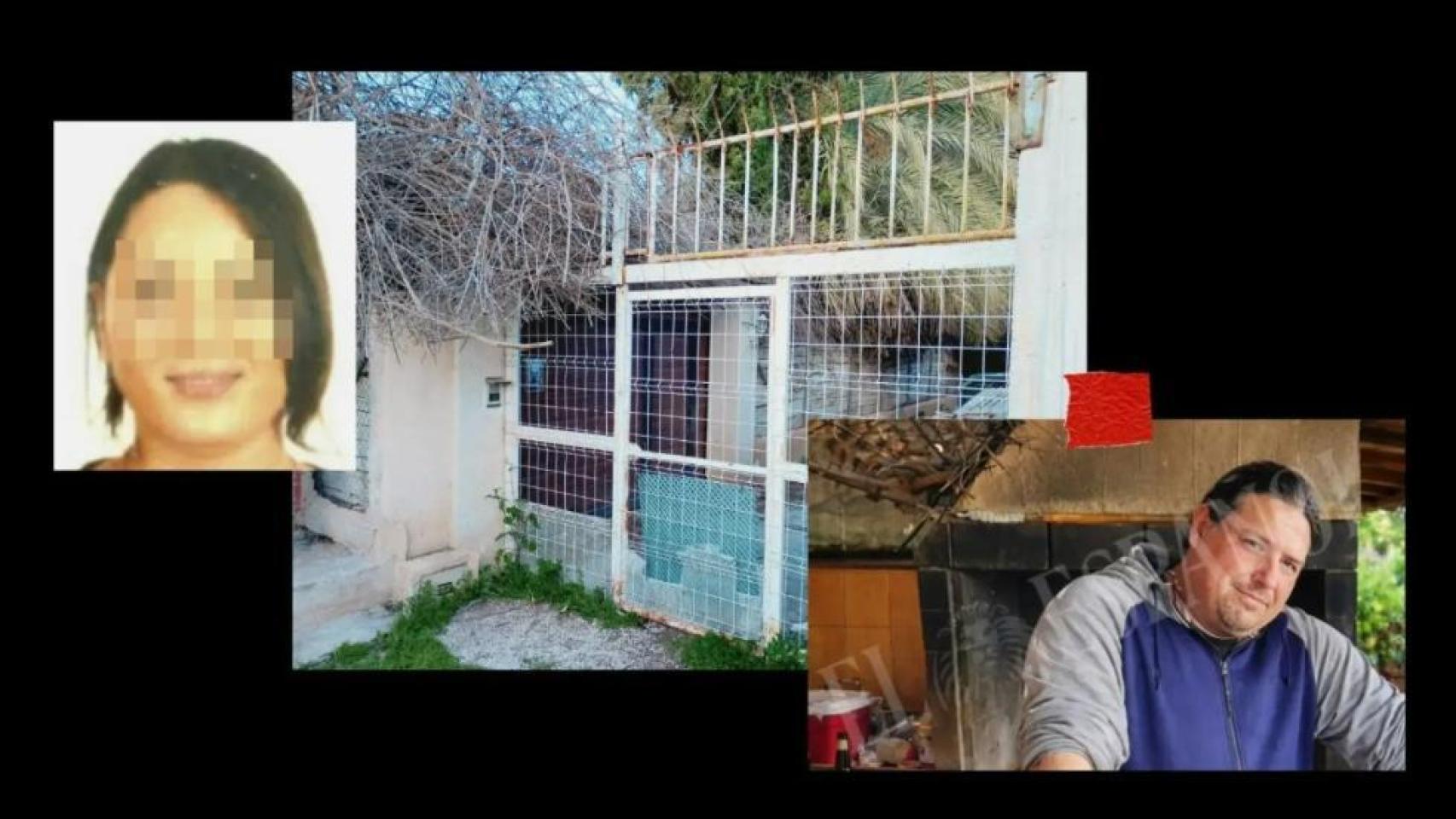 La valla que escaló Salma el martes 10 de febrero, para huir de la casa donde Alberto la tuvo secuestrada durante dos años, en la pedanía murciana de San José de la Vega.