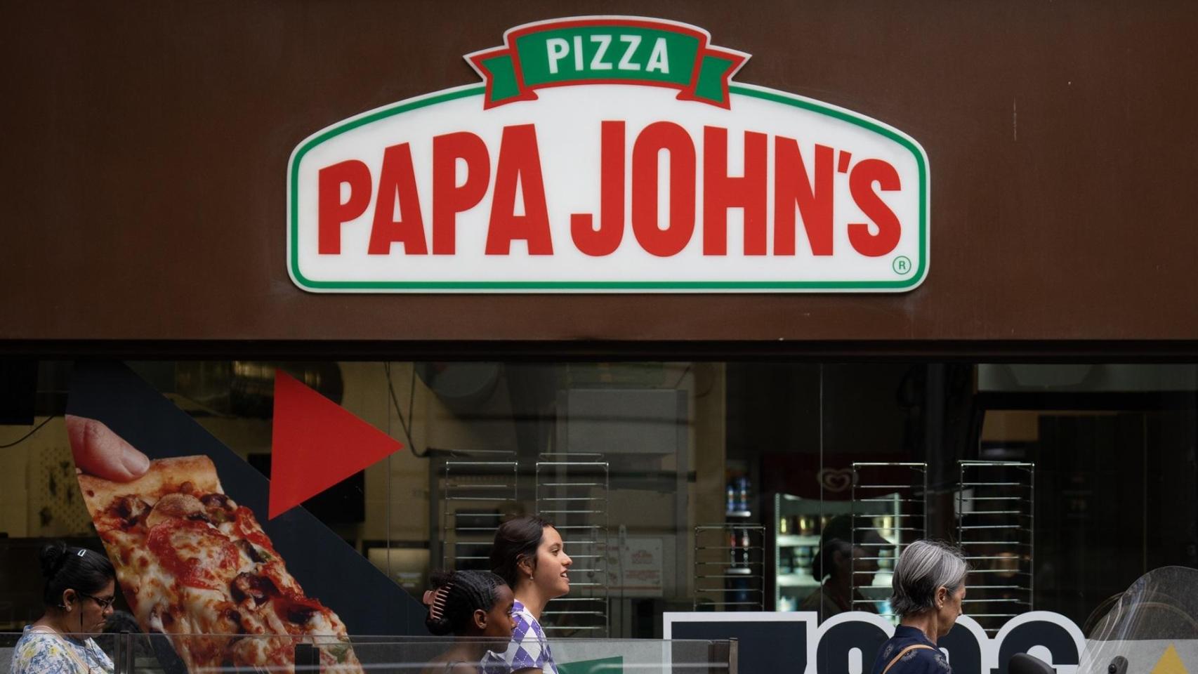 Un restaurante de la franquicia Papa John’s en Barcelona, a 7 de agosto de 2023, en Barcelona