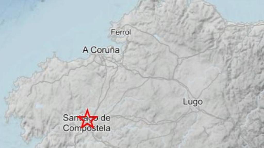 Santiago de Compostela amanece con un pequeño terremoto de 1,7 metros de longitud
