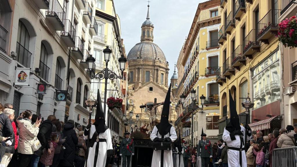 Una procesión en Zaragoza, este 2026.