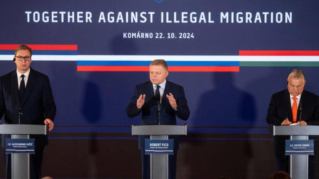 Viktor Orbán, together with the leaders of Serbia and Slovakia.