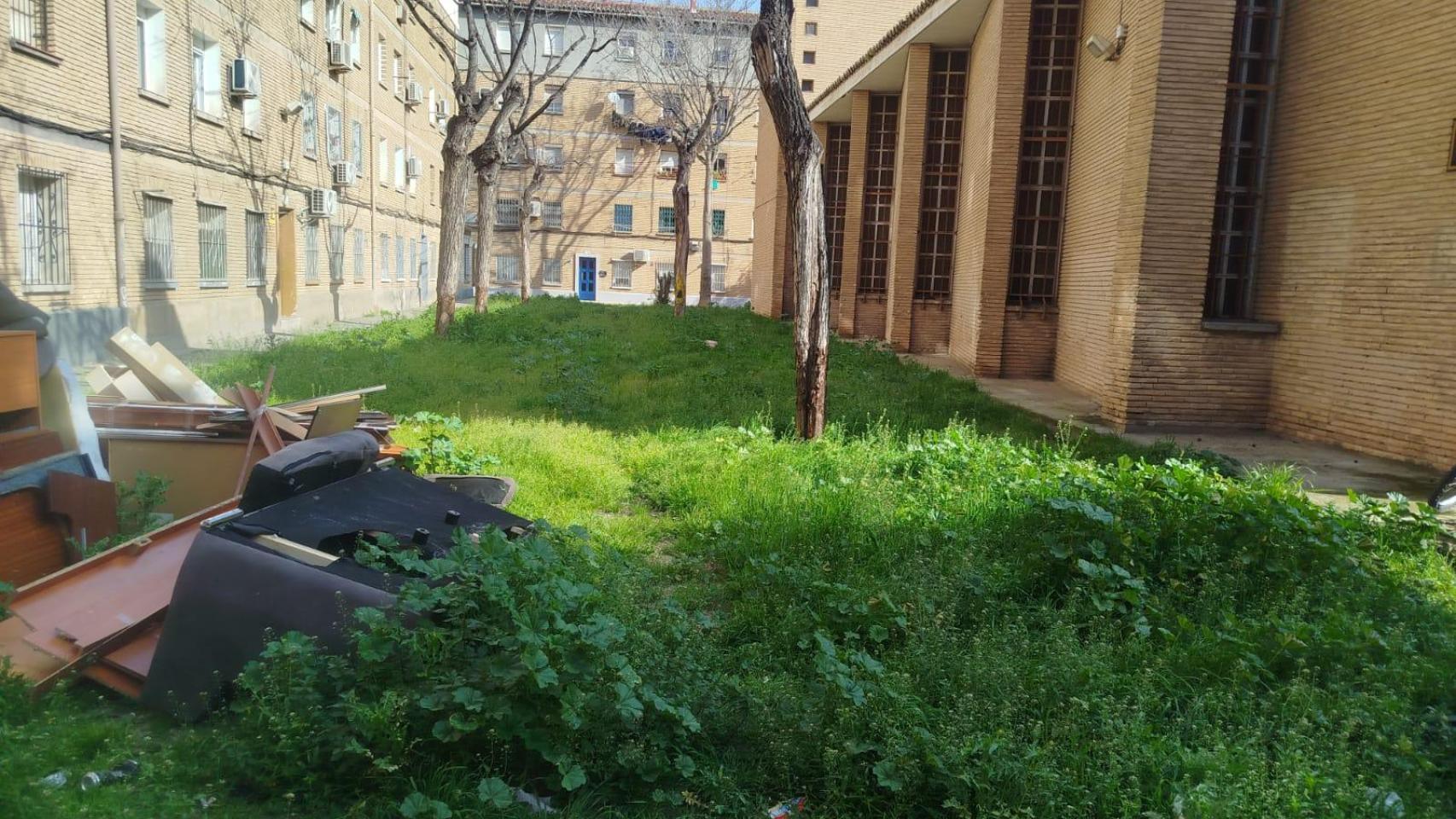 La zona de antiguas viviendas sindicales en las Fuentes, en Zaragoza.