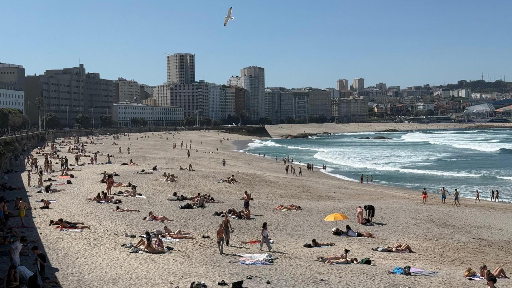 Las playas de A Coruña este 6 de abril