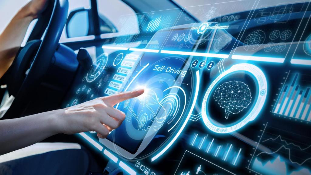 Panel de instrumento futuro del vehículo.