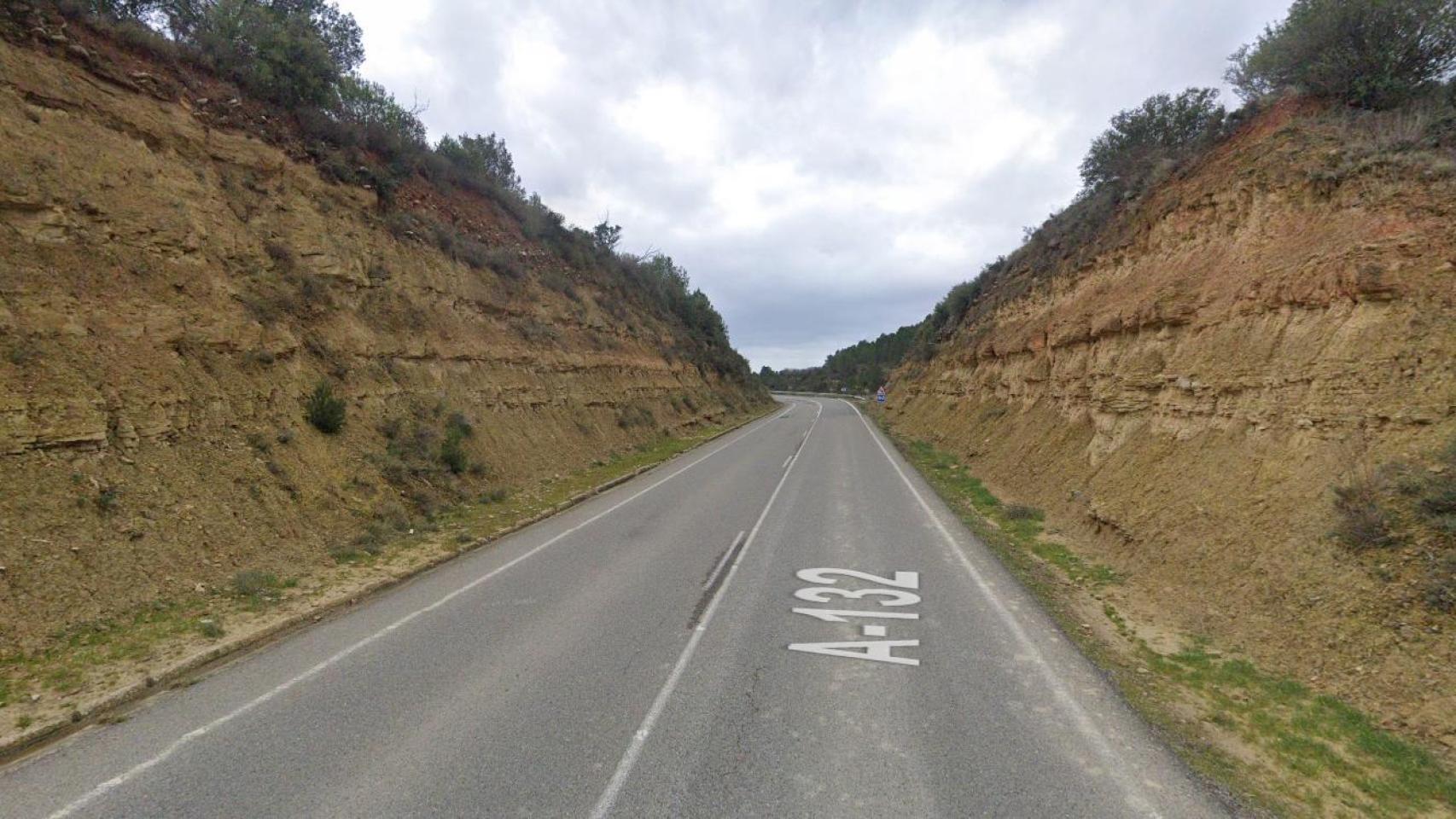 Carretera A-132, en Murillo de Gállego (Zaragoza)
