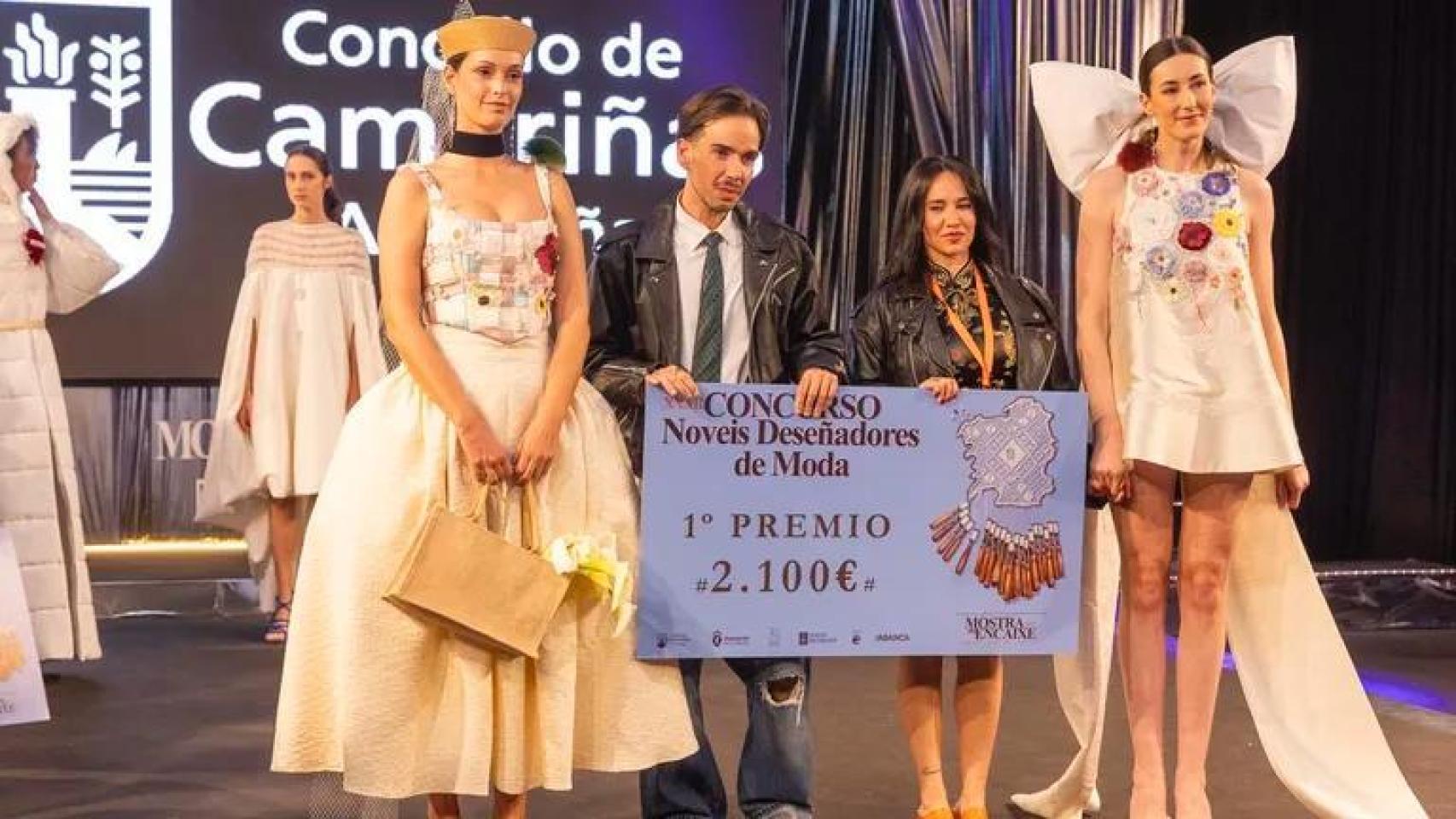 Pedro y Estefanía Orgaz, tras recibir el premio