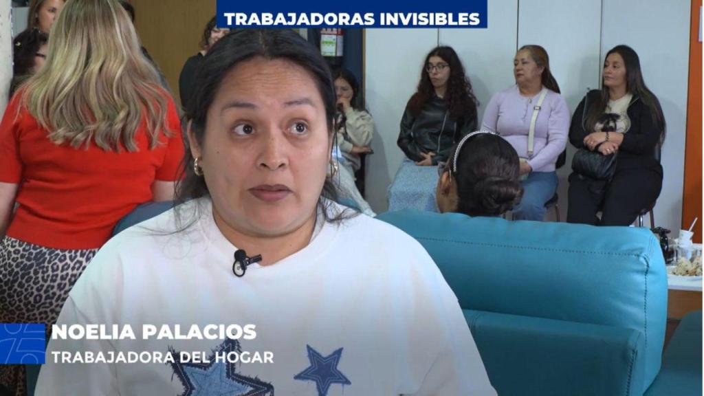 Noelia Palacios, trabajadora del hogar.