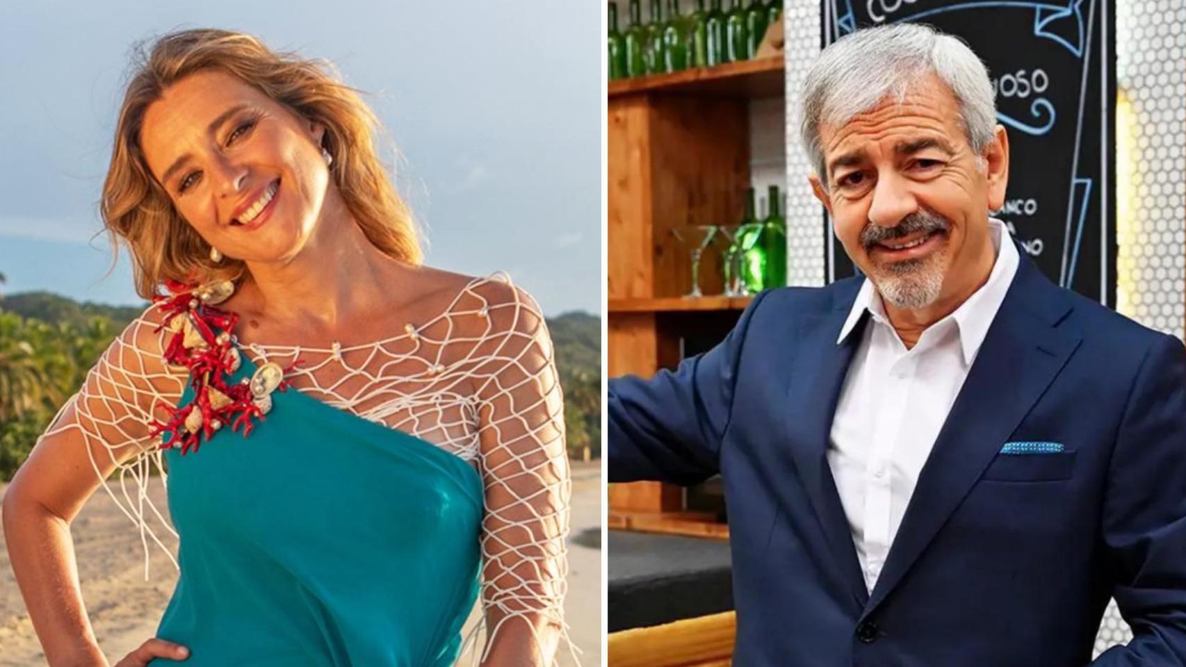 Sandra Barneda, presentadora de 'La isla de las tentaciones' a la izquierda, y Carlos Sobera, de 'First Dates', a la derecha, en un montaje.