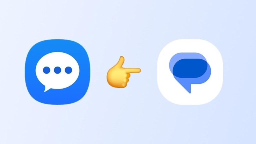 Iconos de Samsung Messages y Google Messages