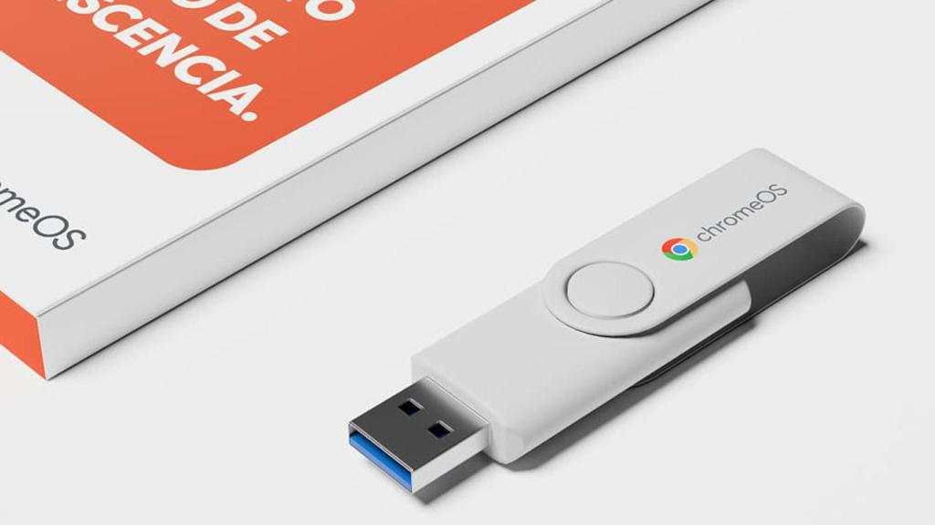 El pendrive con ChromeOS Flex