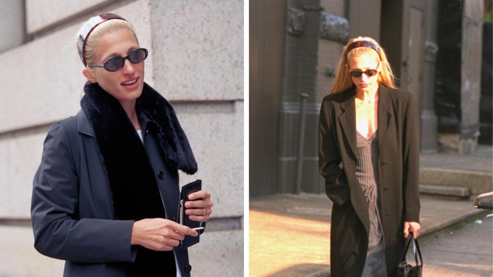 Carolyn Bessette encontraba en los modelos de carey sus mejores aliados para complementar su melena.