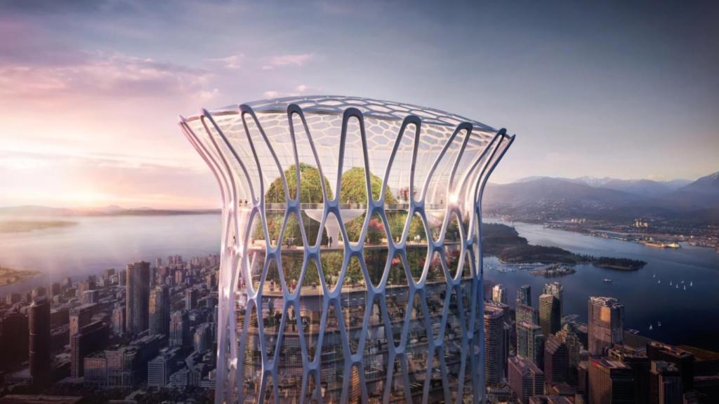 Las plantas superiores del 595 West Georgia Street albergarán un frondoso jardín.