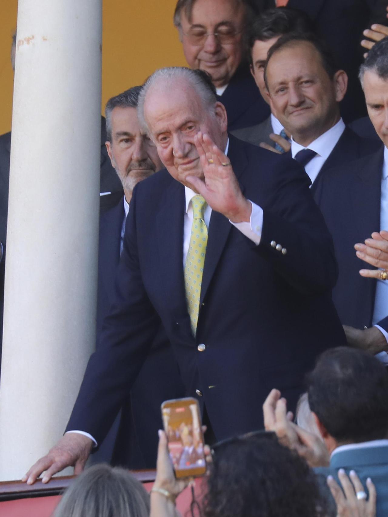 Juan Carlos I, en la plaza de toros de La Maestranza, en Sevilla.