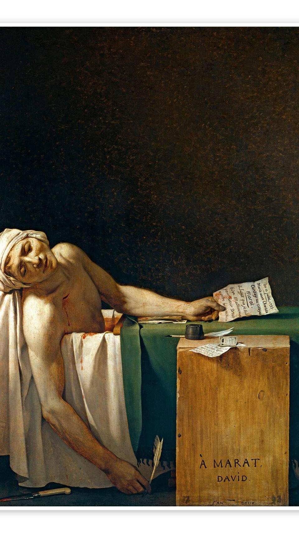 'La muerte de Marat', de Jacques-Louis David.