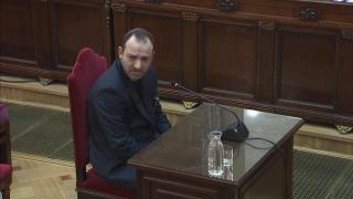 Víctor Ábalos, durante su declaración como testigo en el juicio del Tribunal Supremo.