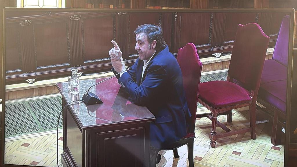 Joseba García, hermano de Koldo, durante su declaración como testigo este martes en el Supremo.