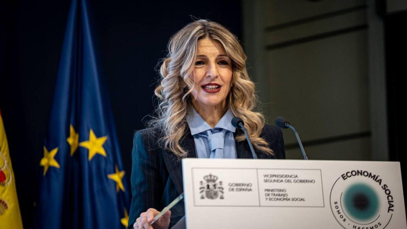 Yolanda Díaz, ministra de Trabajo.