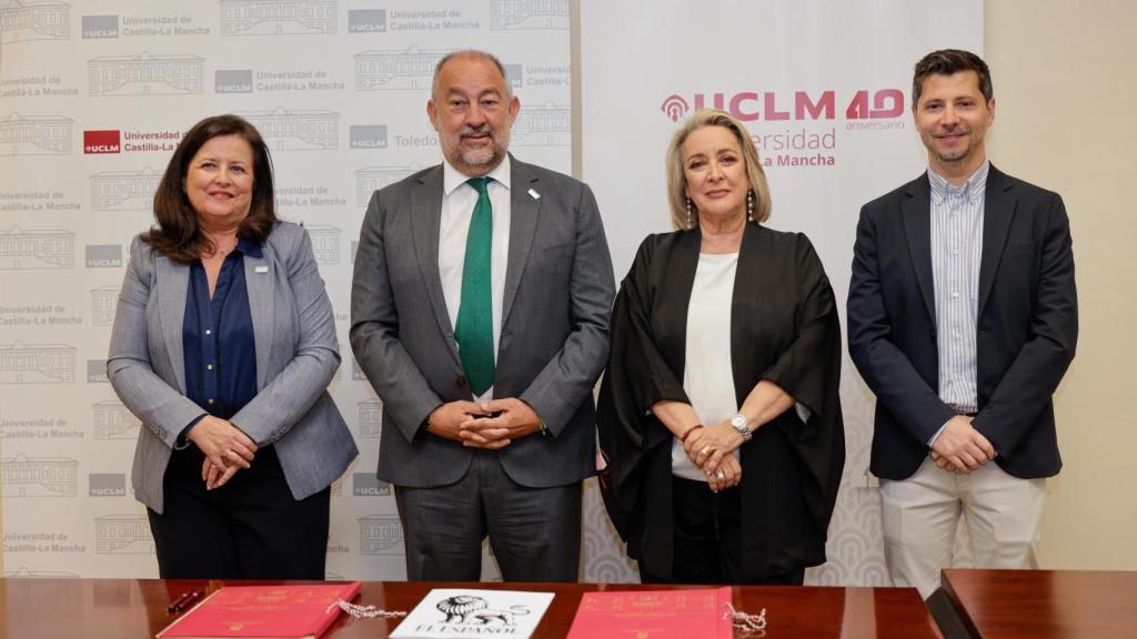 Rebeca Rubio, José Julián Garde, Esther Esteban y Alberto Morlanes, de izquierda a derecha.