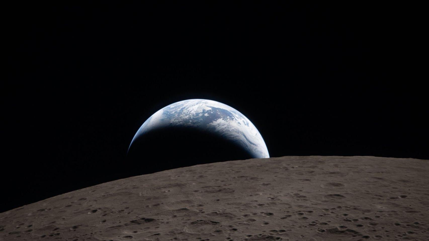 La Tierra y la Luna vista desde Artemis II